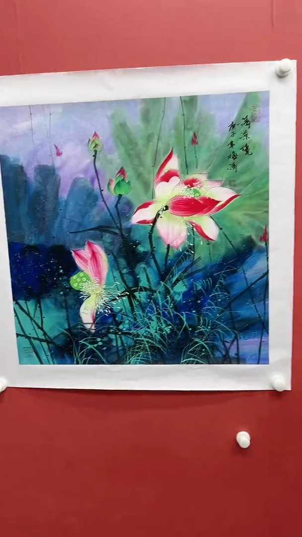 国画梅清-国画-4平尺-纸片-花鸟-教学范本