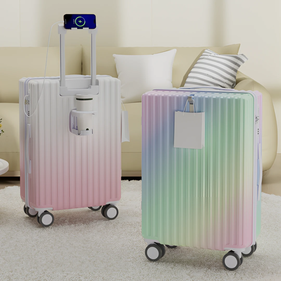行李箱高颜值女款旅行箱多功能大容量密码箱行李箱推荐拉杆箱学生