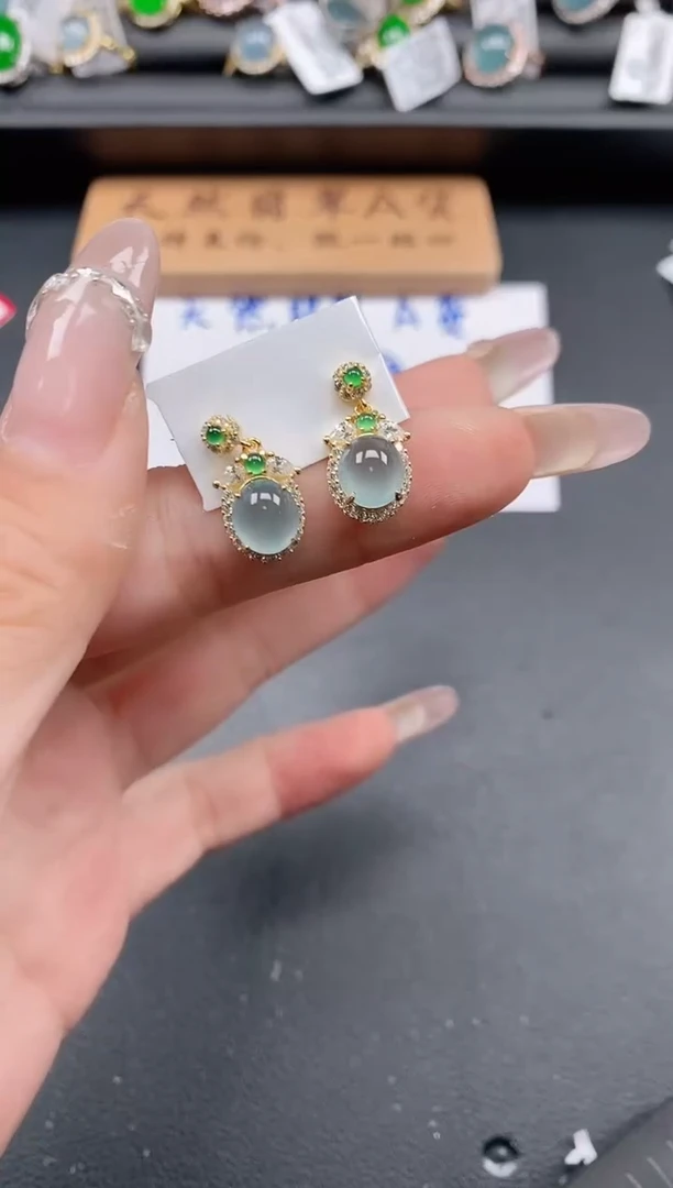 银S925镶嵌戒指翡翠1111