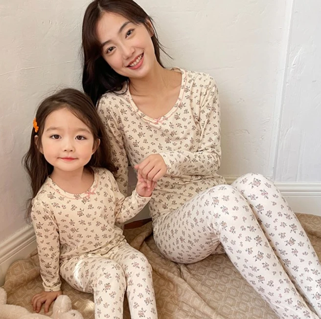 D01 女士打底秋裤保暖莱卡棉内衣秋冬季女套装纯棉线