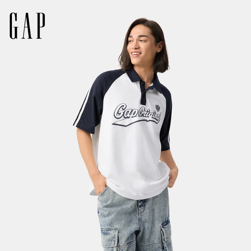 【成毅代言】Gap男女装2025春季新款logo休闲T恤学院风725628