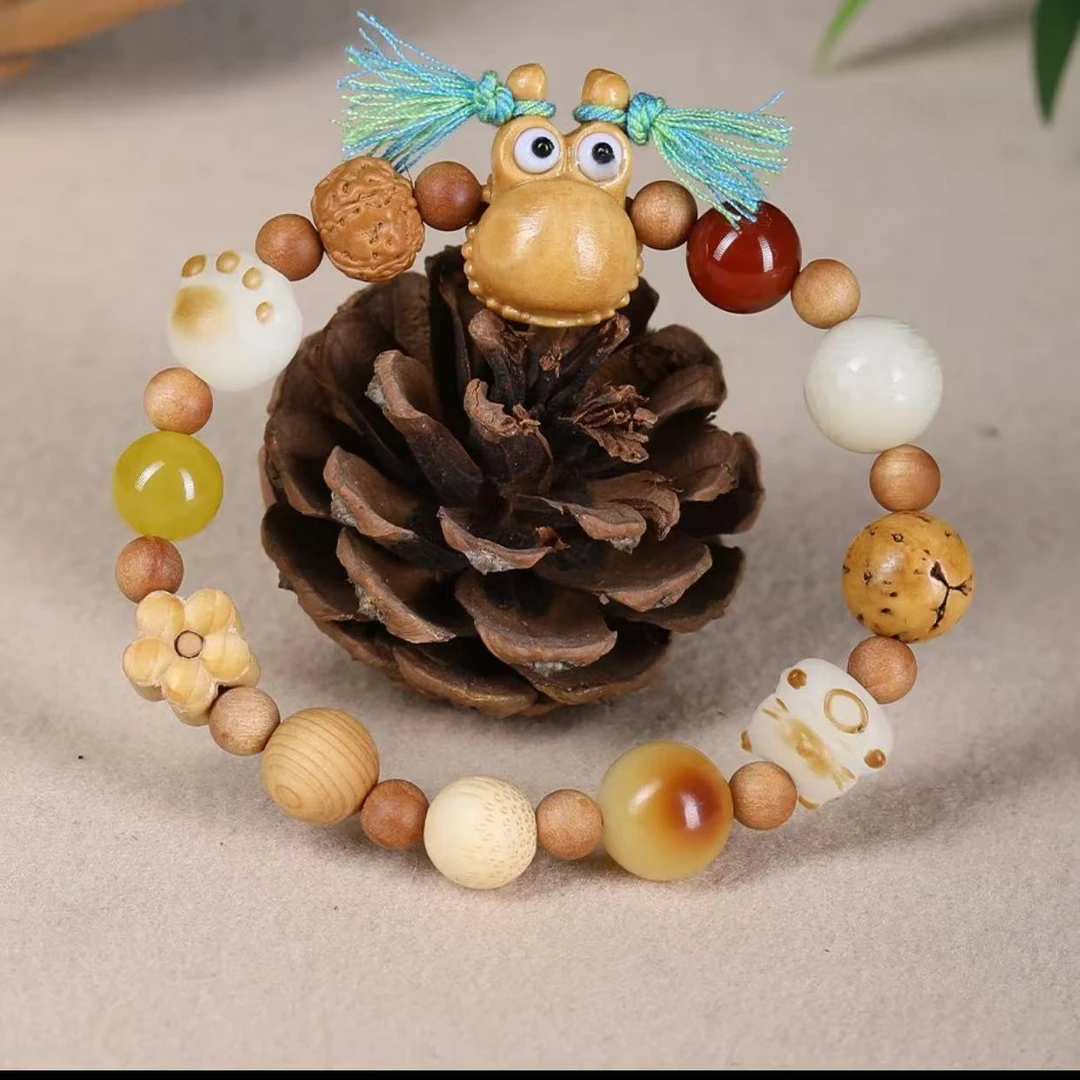 黄金檀珠串顶呱呱十八子精品手串    205    （无礼盒）