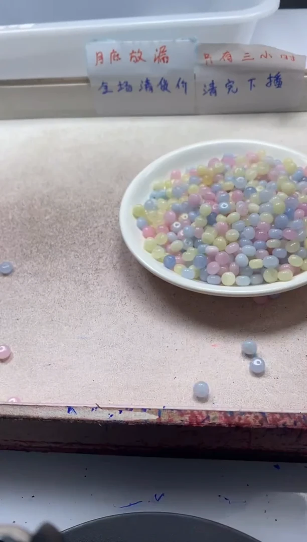 【闪购商品】玛瑙/玉髓颈饰未镶嵌w2198摩根算盘6*3mm*60颗