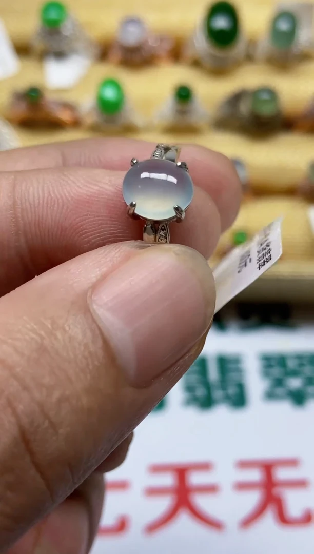 【闪购商品】翡翠戒指银S925镶嵌0000