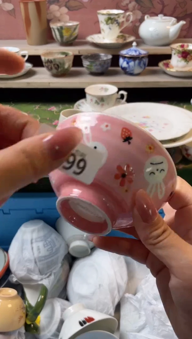 瓷片彩**雨瓷器瓷器M999