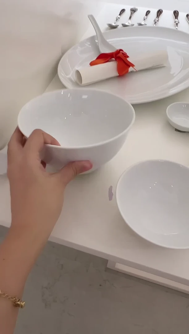 则武 白瓷 大面碗