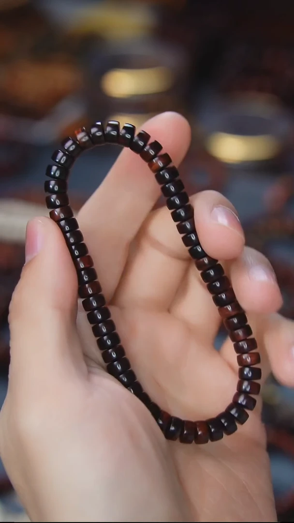 手串/手链黄花梨/降香黄檀SG005 海南黄花梨药片单圈