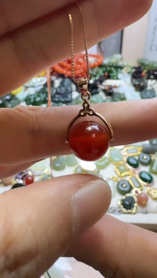 银S925镶嵌吊坠(不含链)玛瑙/玉髓银S925镶嵌 吊坠(不含链) 玛瑙