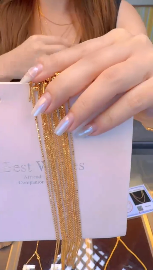 45cm针式抽拉闪o链1.28g（多样性发货）