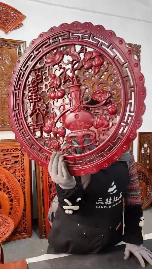 【闪购商品】香樟木木雕58公分  百事大吉