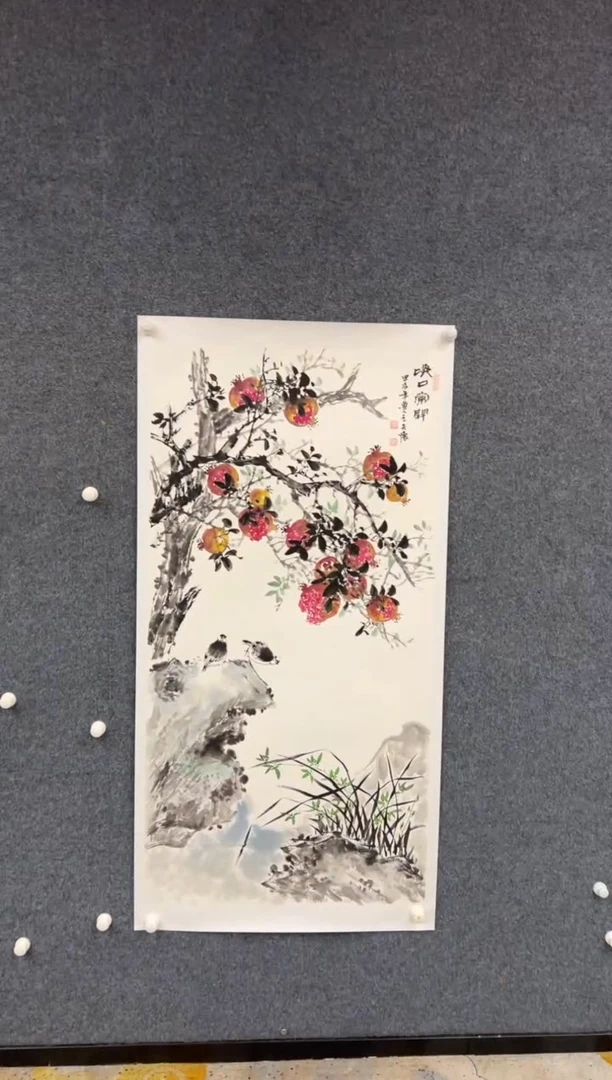 【闪购商品】国画1.22-王夫怀-4尺花鸟-027