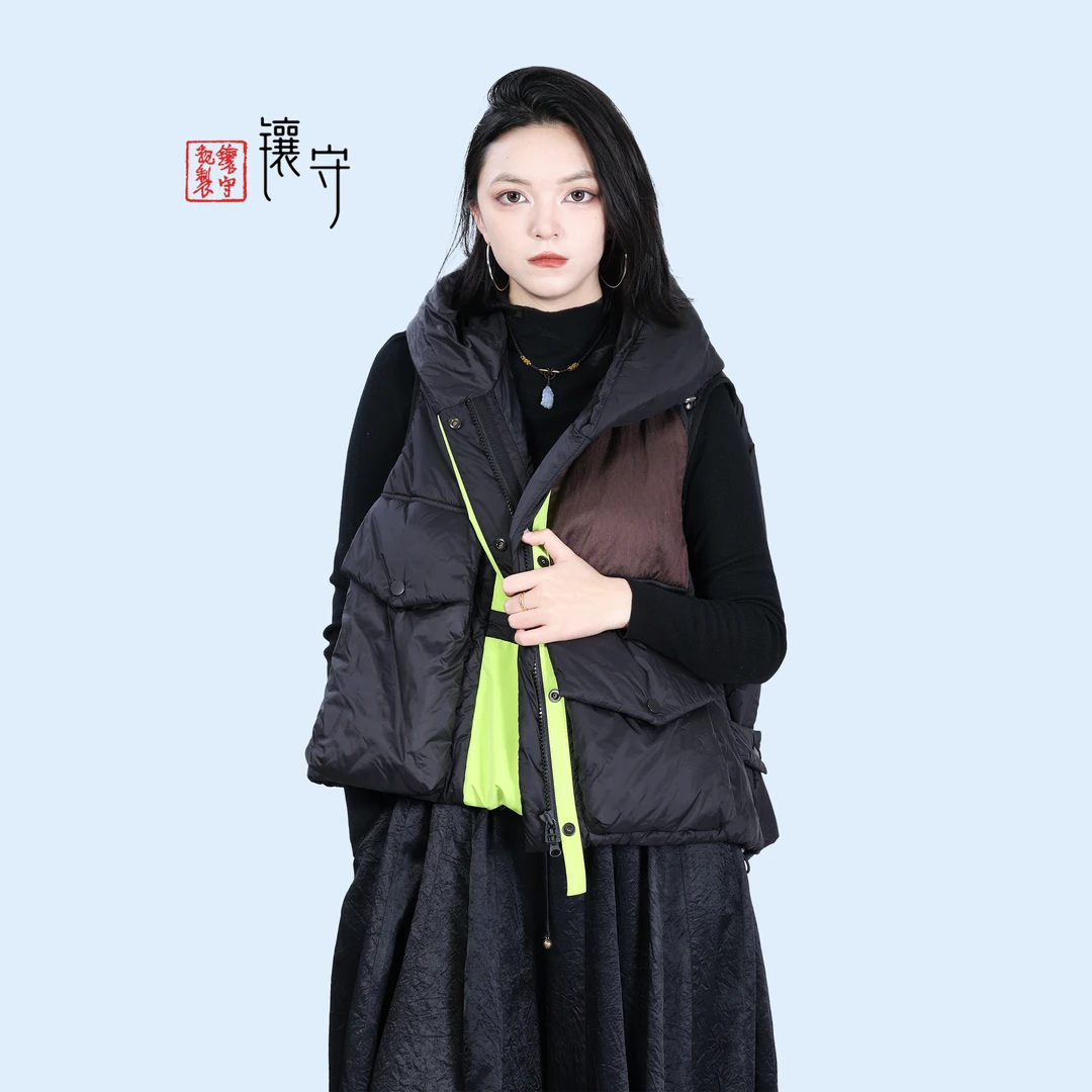 【镶守·诗情】新中式秋冬时尚洋气气质轻奢高级复古百搭马甲LT378-1