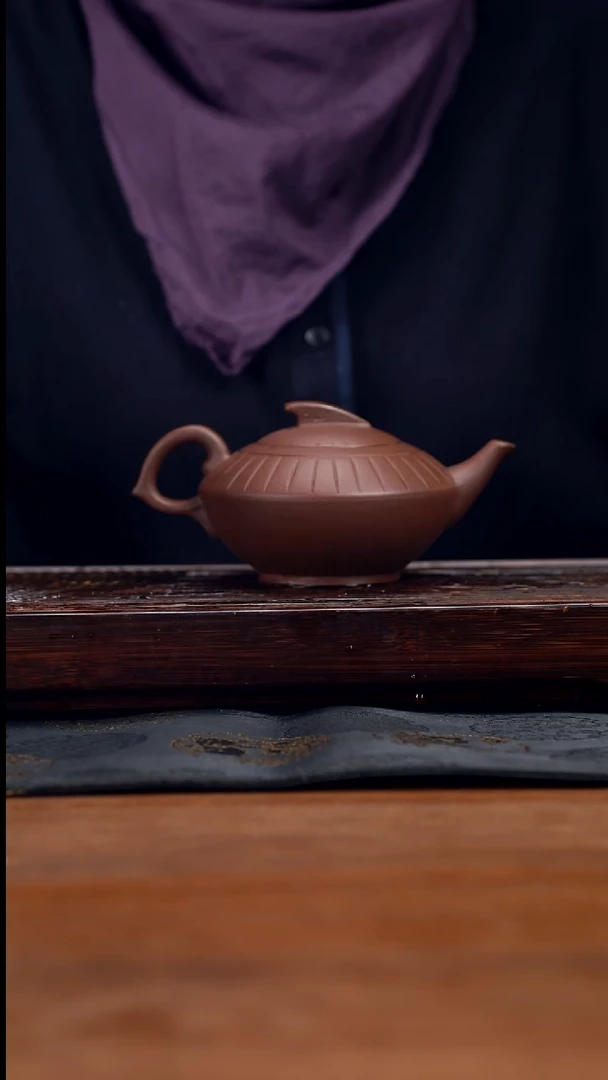 【闪购商品】紫砂茶壶300cc黄龙山原矿紫泥《一帆风顺》19