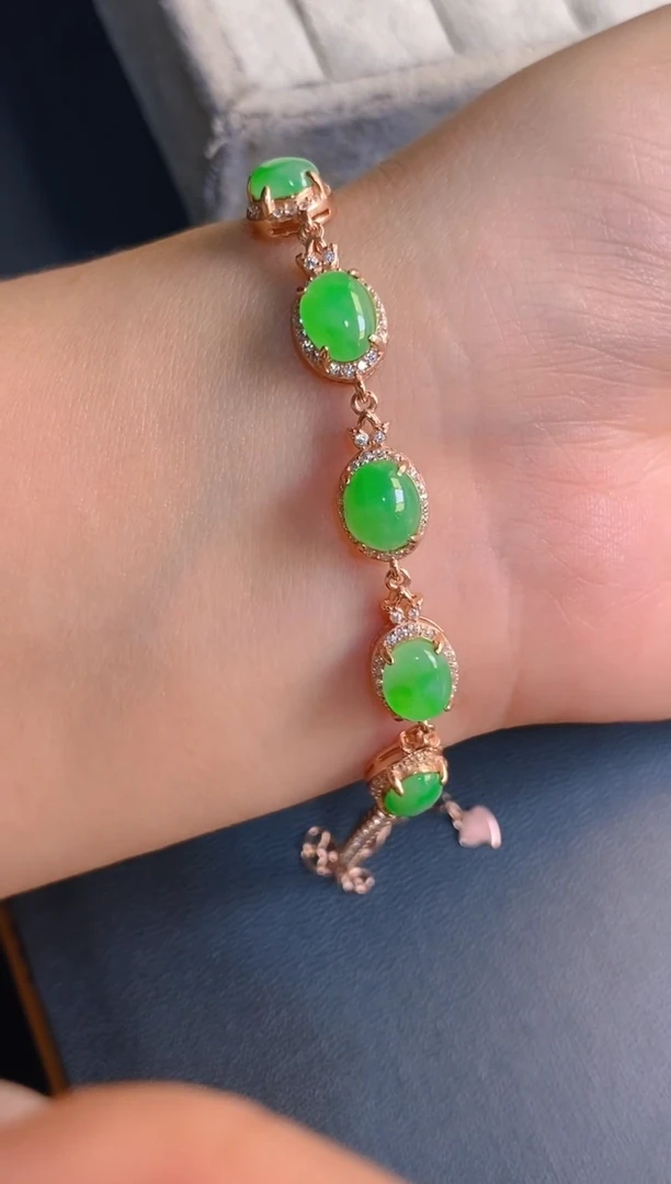 【闪购商品】翡翠耳饰银S925镶嵌天然A货翡翠1