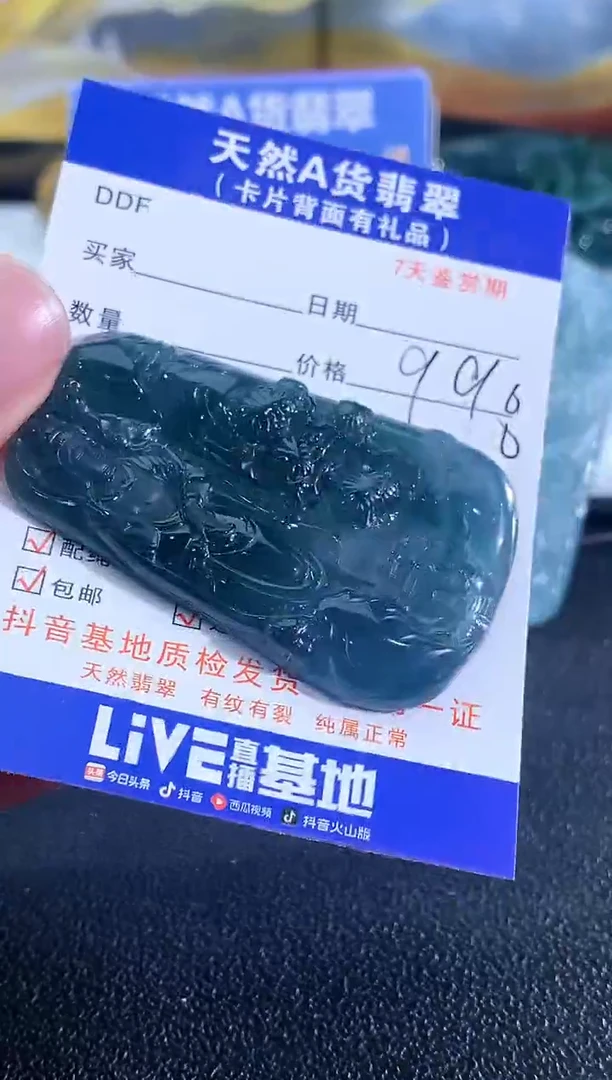 【闪购商品】翡翠颈饰未镶嵌山水观音