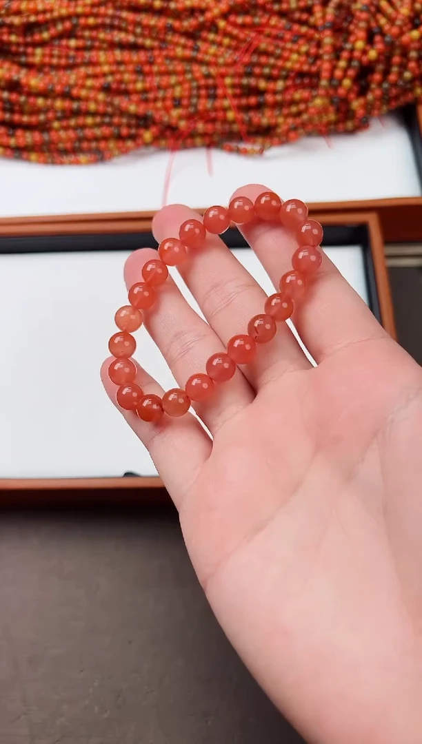 【闪购商品】南红玛瑙手串未镶嵌保山冰飘8+