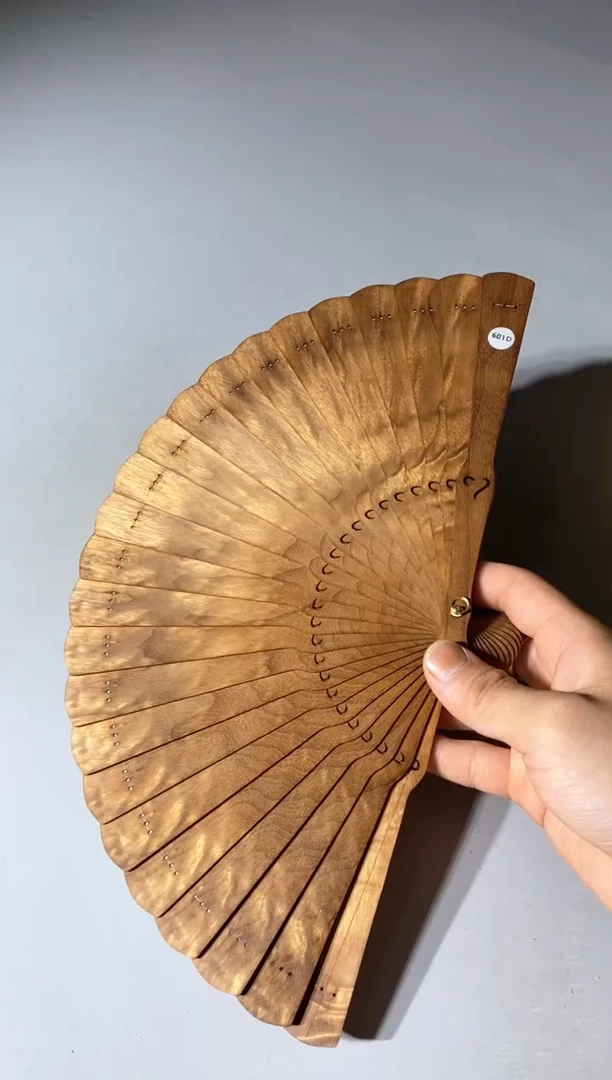 金丝楠601号18cm金丝楠木小叶桢楠扇子