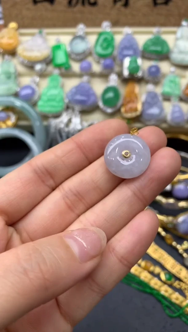 【闪购商品】翡翠颈饰18K金镶嵌97-中国好珍宝