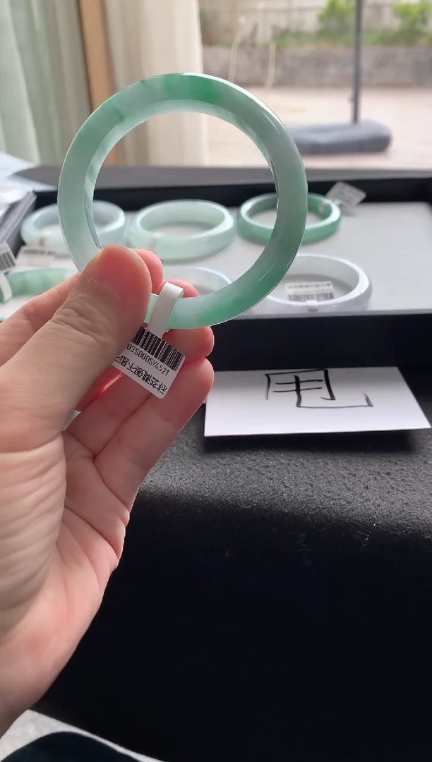 未镶嵌手镯翡翠54正圈Y4521买断