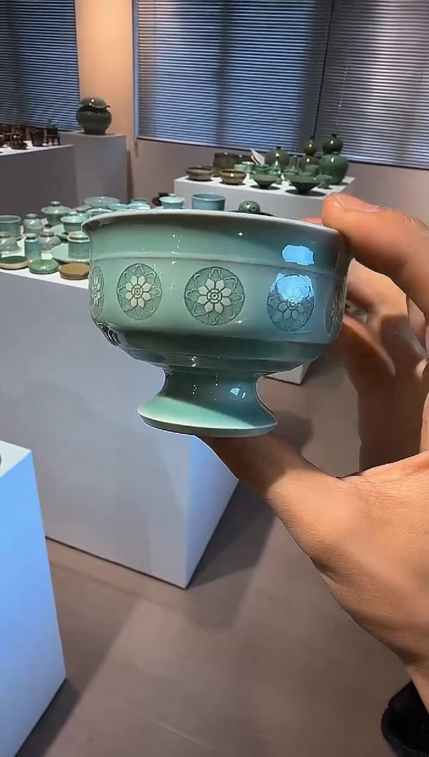 青瓷手工茶器包邮