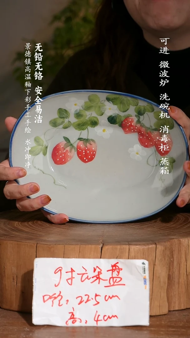 碗陶瓷景德镇高温瓷釉下彩手绘陶瓷