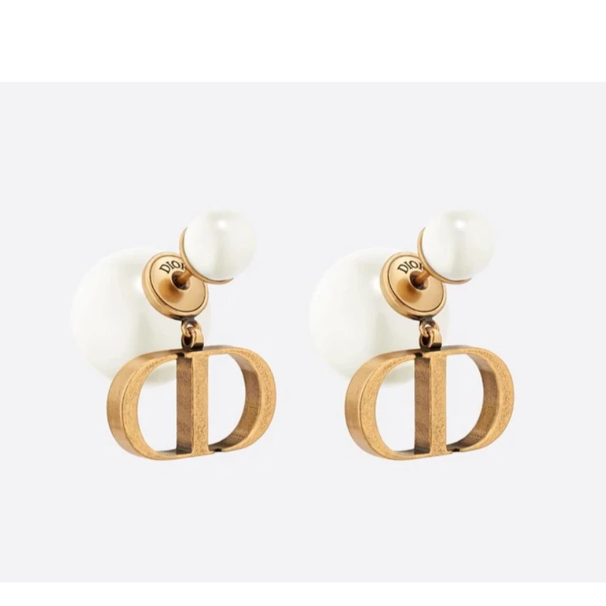 未使用 DIOR/迪奥 【佳娴】吊坠耳环合金TP007379