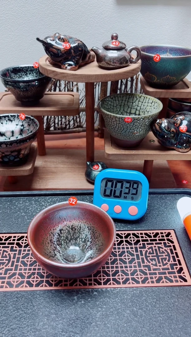 茶盏沙**暴32号建盏工匠茶器