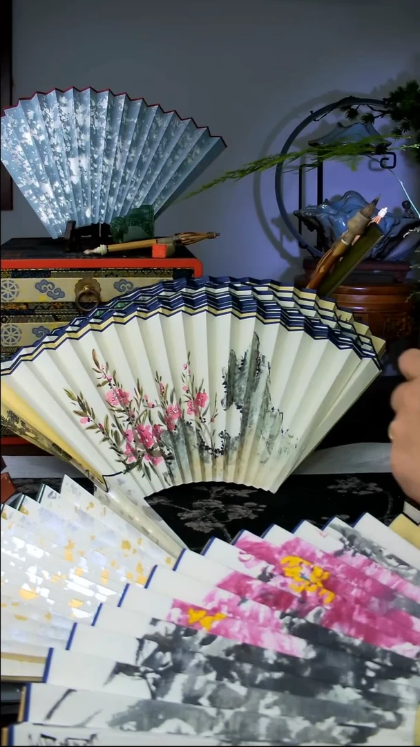 扇子手绘扇面  95  16  2.0