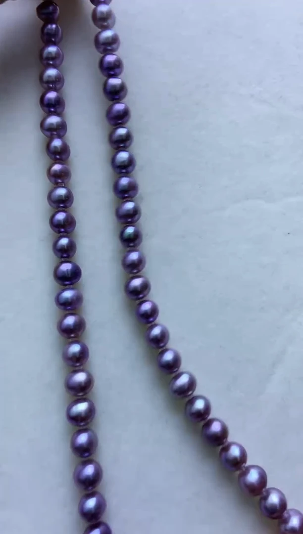 颈饰银S925镶嵌淡水珍珠368项链