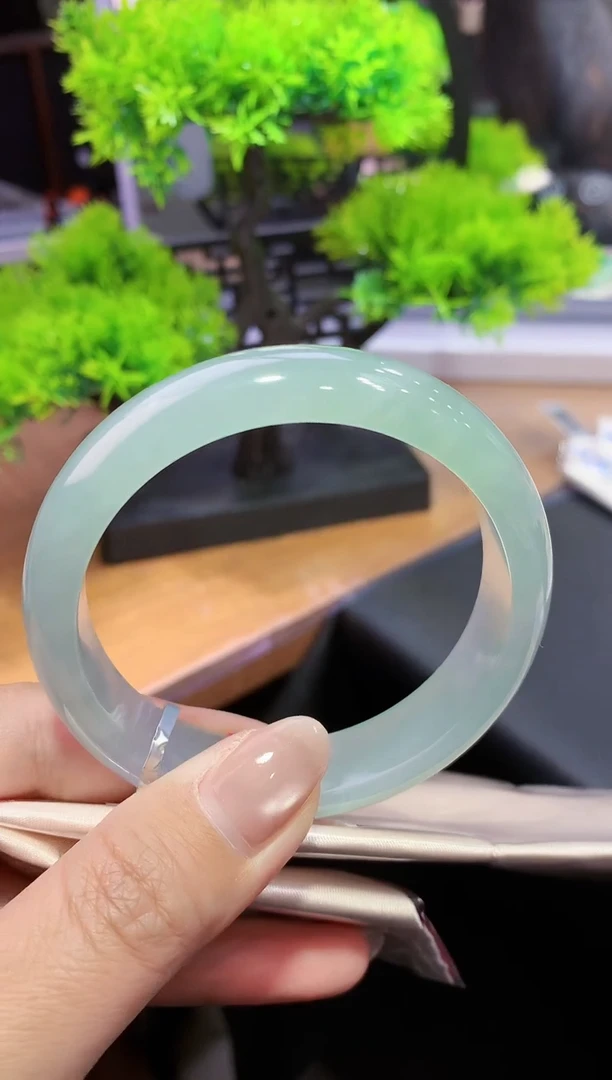 未镶嵌手镯翡翠-k310 天然缅甸A货翡翠57.4正圈