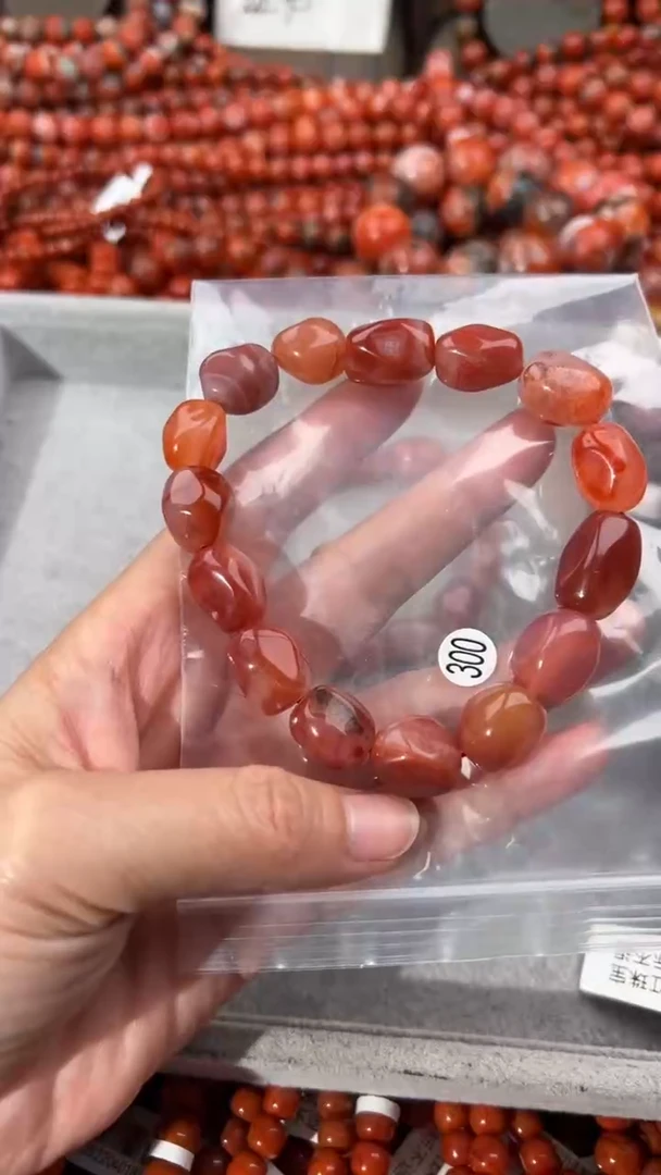 南红玛瑙手串未镶嵌11