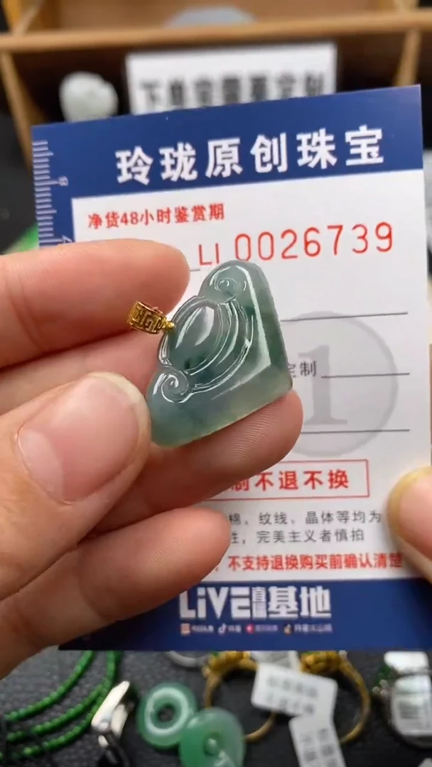 【闪购商品】翡翠颈饰未镶嵌翡翠净货26739