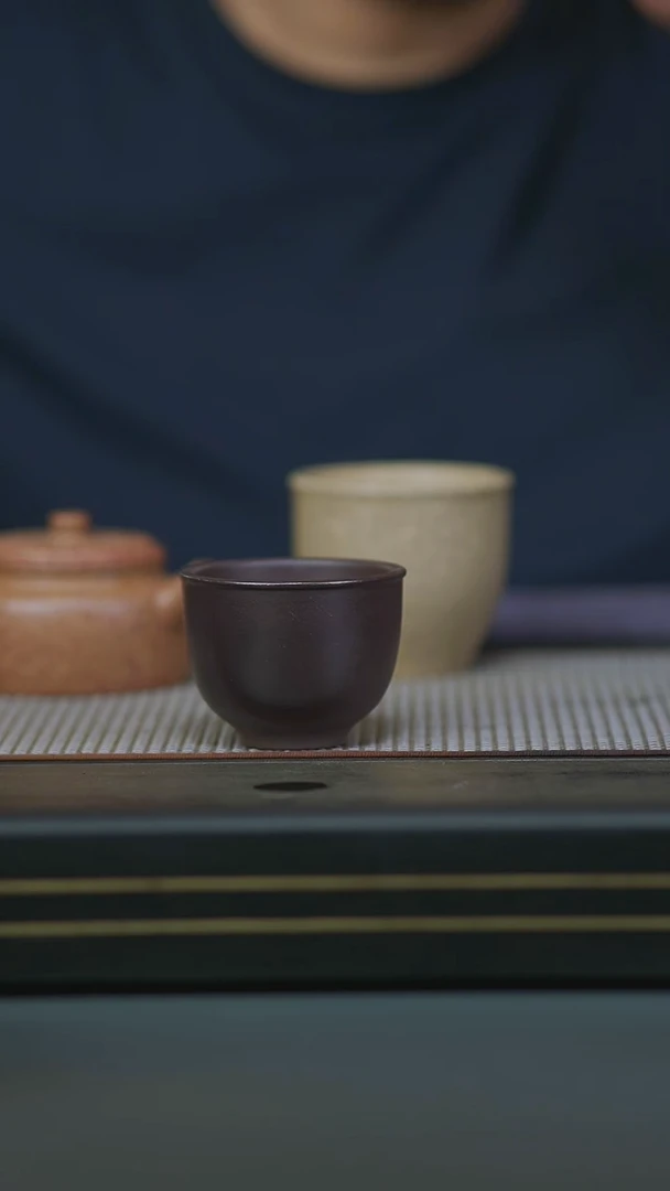 茶壶紫砂底槽清柴烧铃铛杯100cc