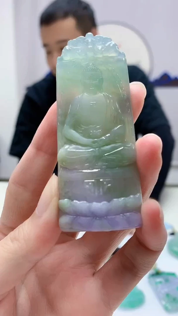 定制翡翠未镶嵌4898zm-毛货挂件人物155