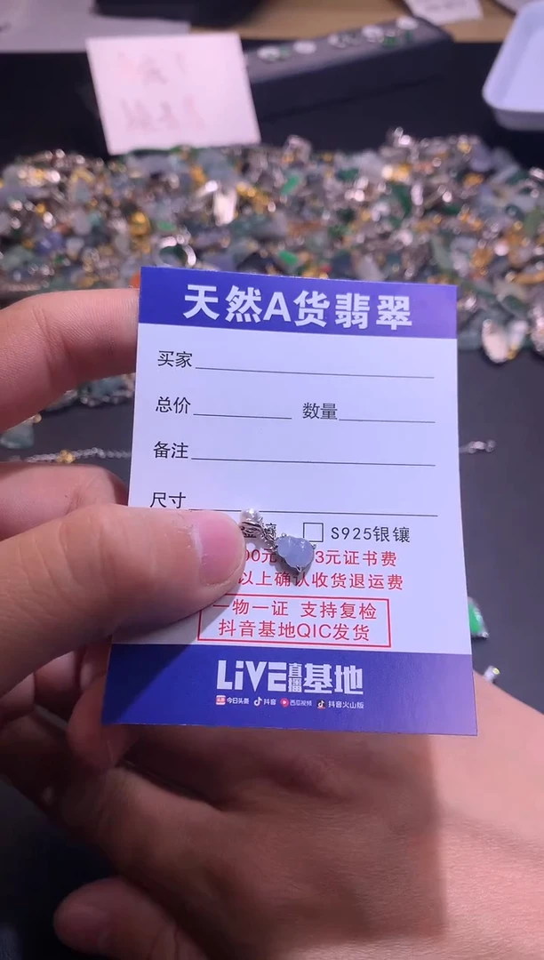 【闪购商品】翡翠吊坠(不含链)银S925镶嵌1