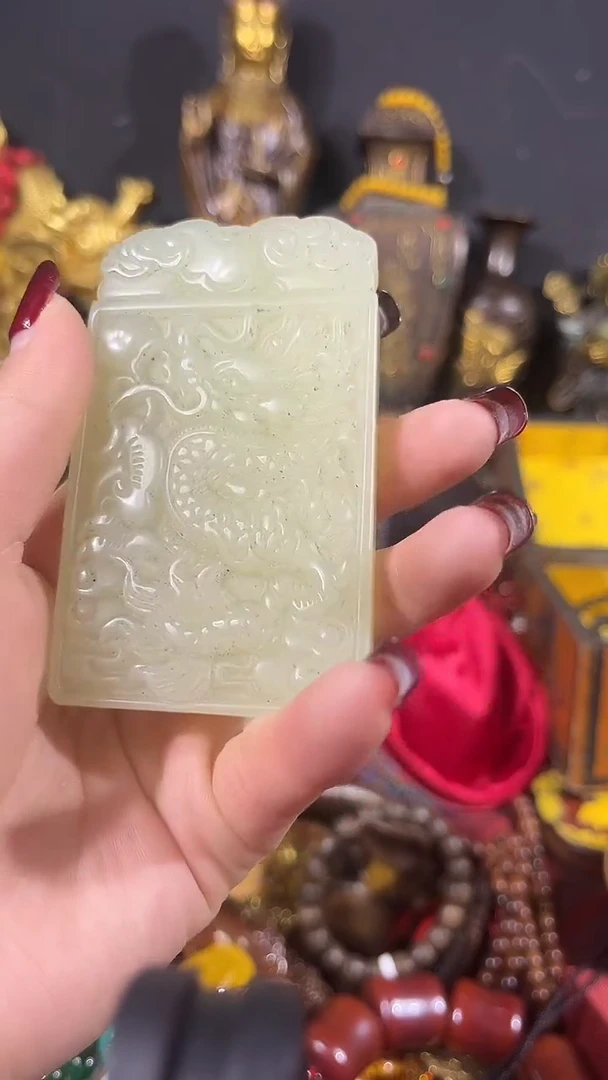 【闪购商品】和田玉挂件未镶嵌和田玉子刚牌77