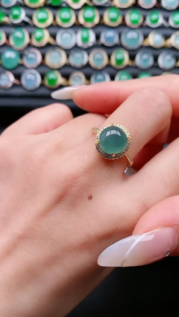 【闪购商品】翡翠戒指银S925镶嵌1111111