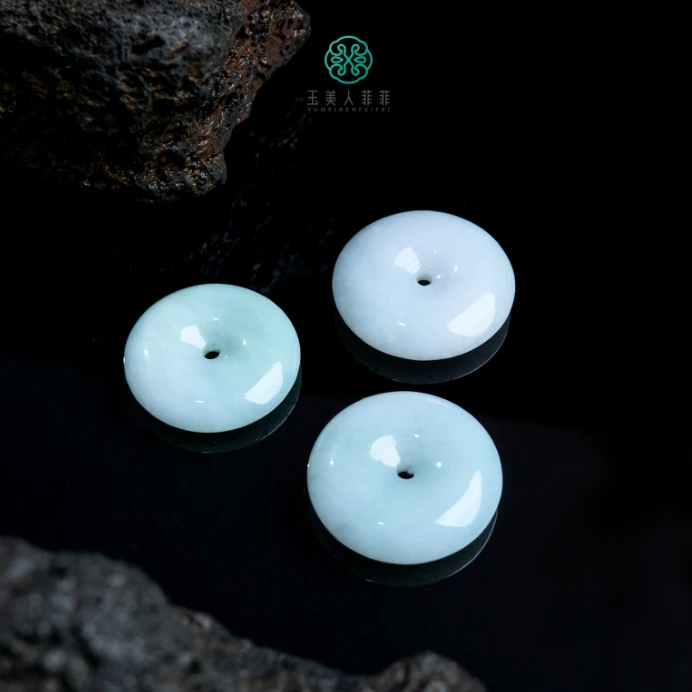 HD石惑珠宝^翡翠平安扣吊坠20mm-多样性发一