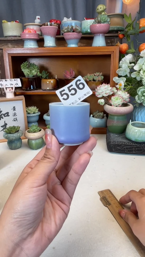 瓷片556知木小芳花盆