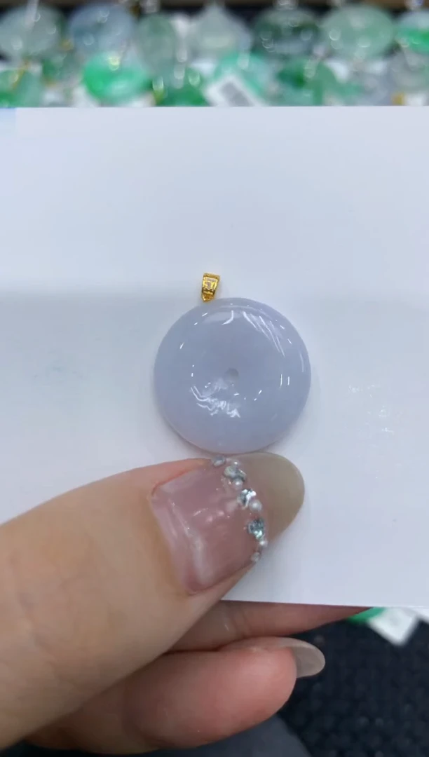 【闪购商品】翡翠颈饰18K金镶嵌222222222