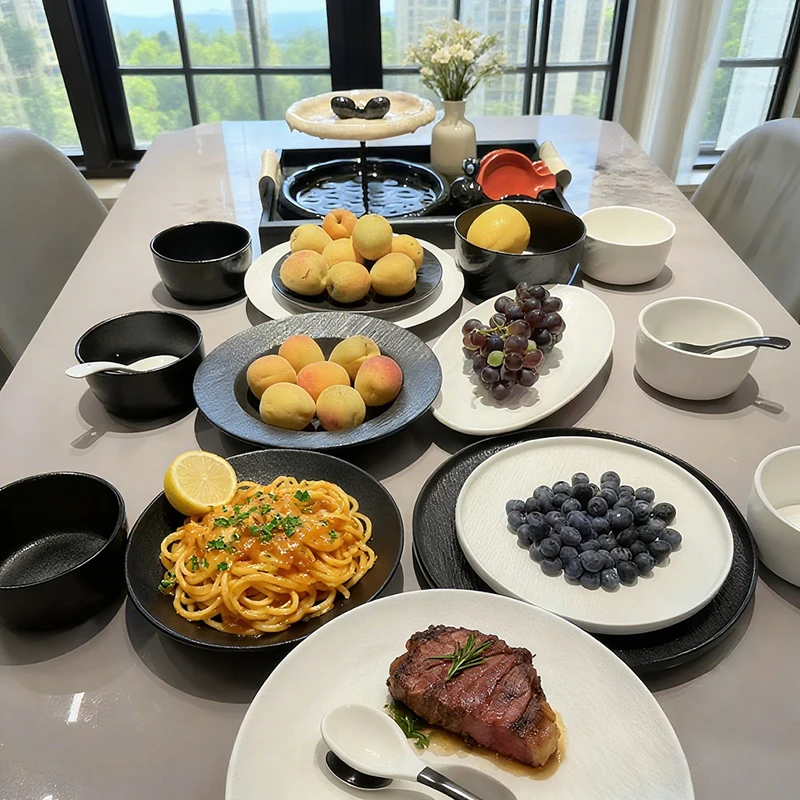 日式碗盘餐具全套2025新款陶瓷碗筷全套轻奢网红家用餐具一套碗具