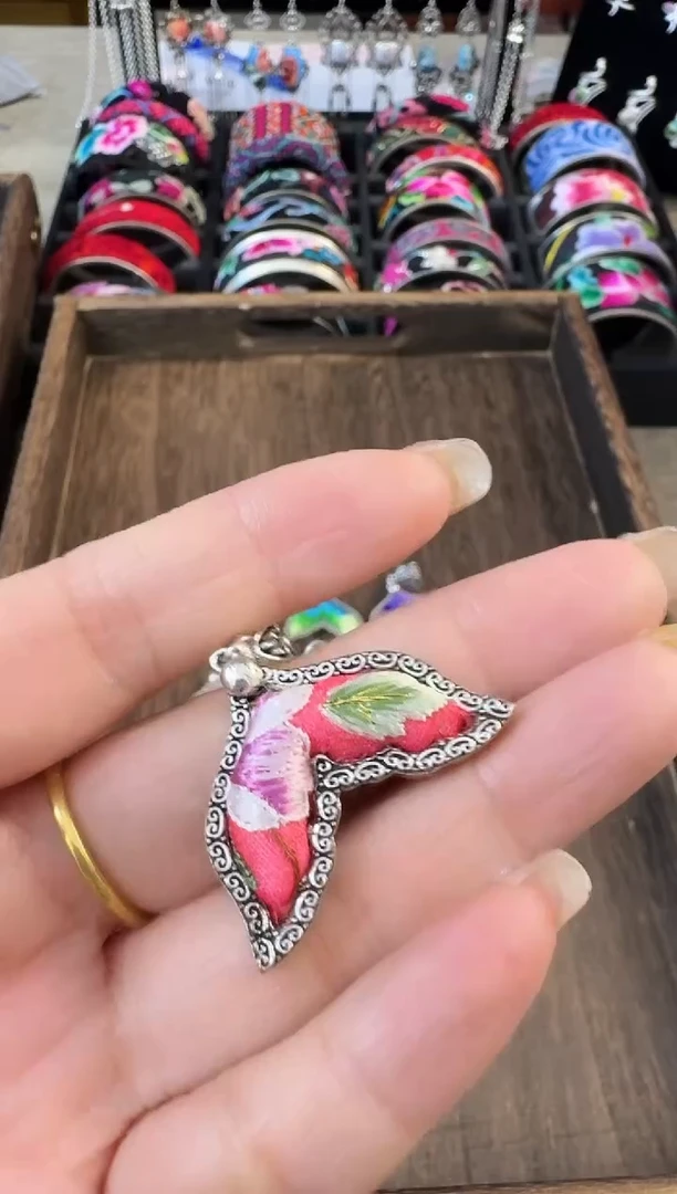 织绣艺枝独绣老绣饰品108