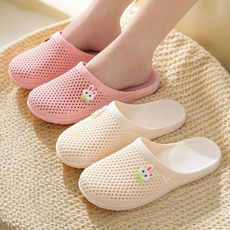 新款韩版网红软底家居半拖超强的拖鞋女凉鞋平底2025情侣凉拖鞋女