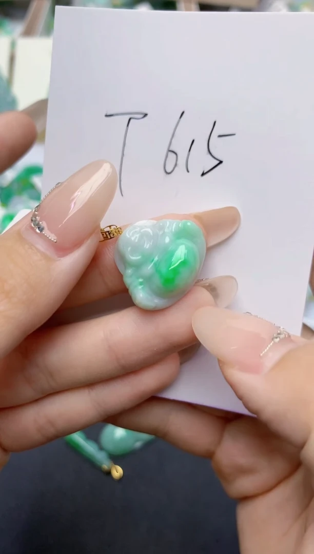 翡翠未镶嵌颈饰天然缅甸A货翡翠