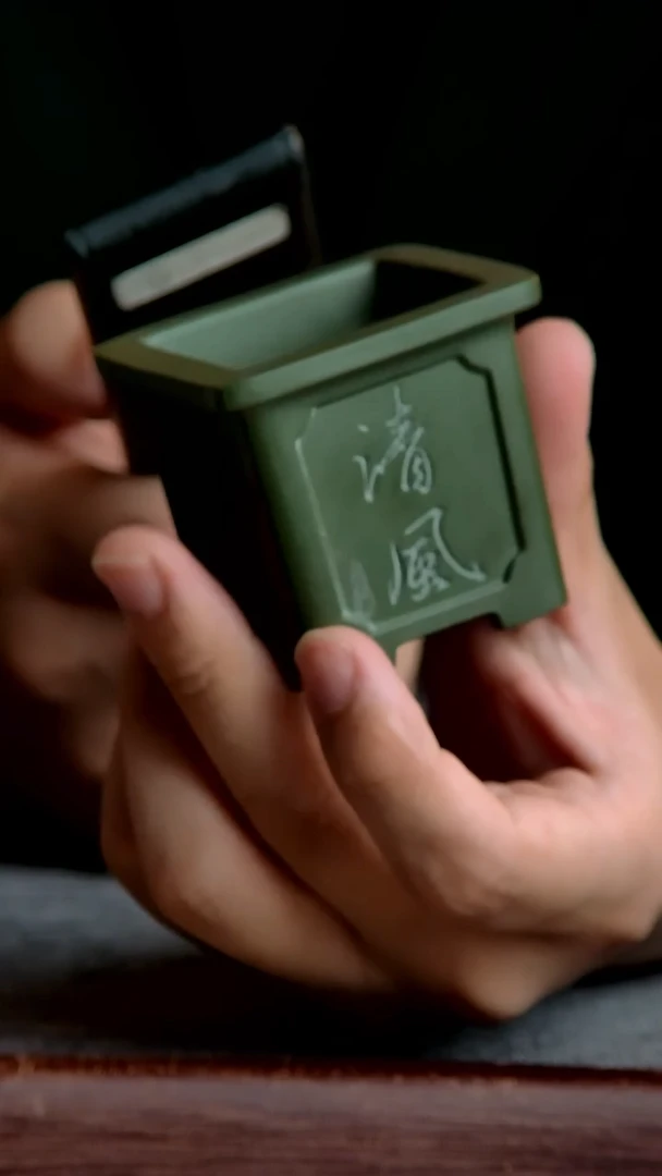 紫砂花盆4.5*4.5内径尺寸