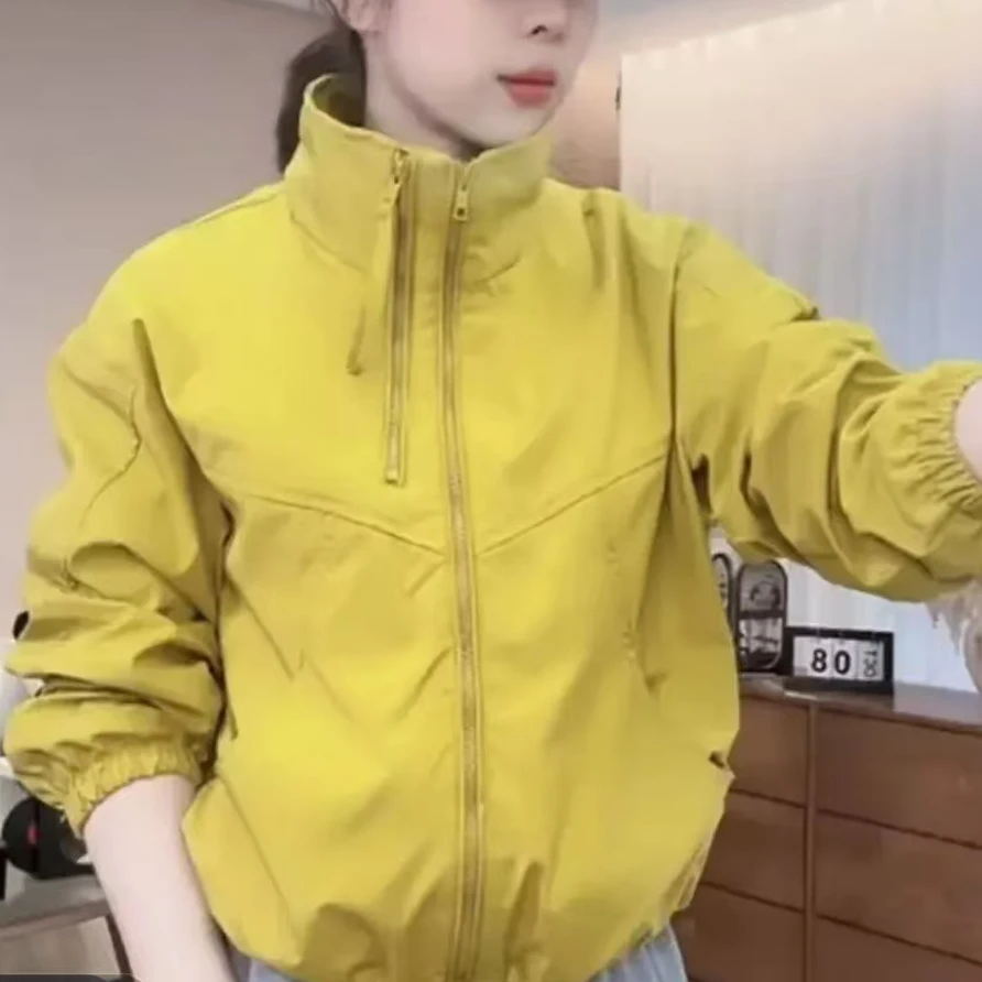 学院风立领8818棒球服外套女春季2025年新款小个子工装夹克