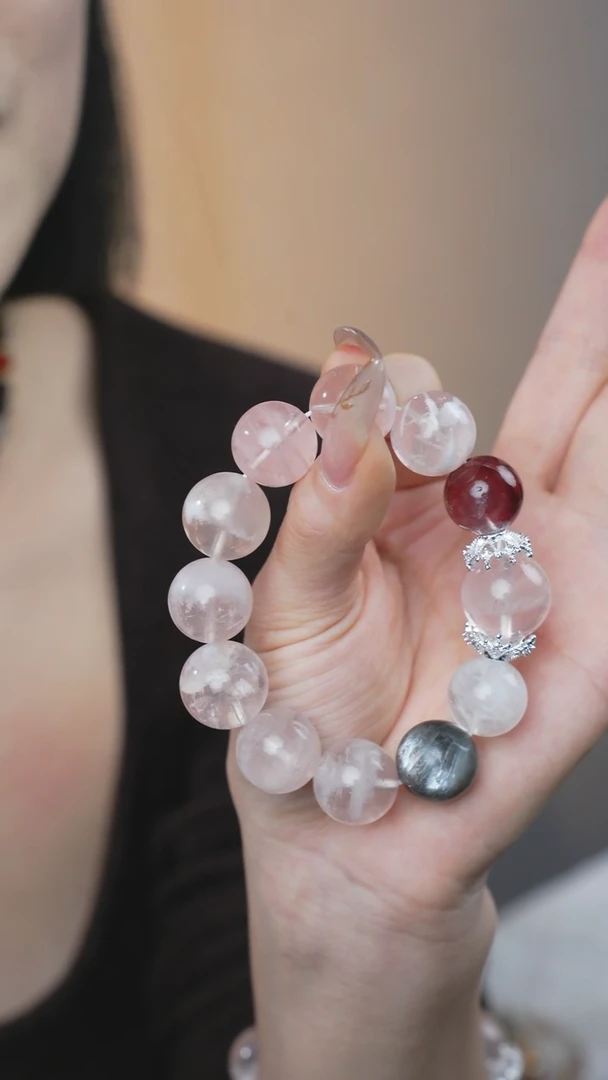 【闪购商品】水晶手串合金西西设计款2号粉YXGZB7794