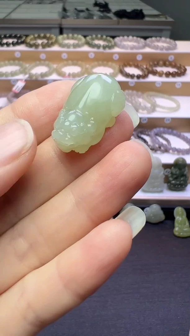 颈饰未镶嵌和田玉193号链接约卡26*15*11有草花