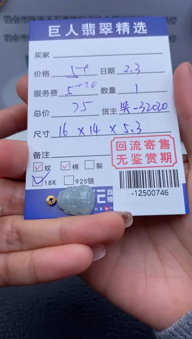 【闪购商品】翡翠颈饰18K金镶嵌多人-12500746