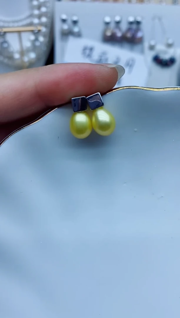 未镶嵌耳饰淡水珍珠耳钉多样性发其一